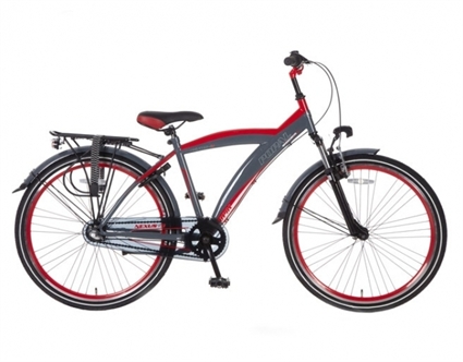 Afbeelding van Jongensfiets Popal Kicks  14 Rood 26 Inch