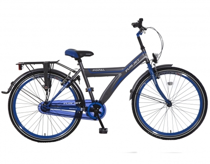 Afbeelding van Jongensfiets Popal Fun Jet  2608 Blauw Grijs 26 Inch