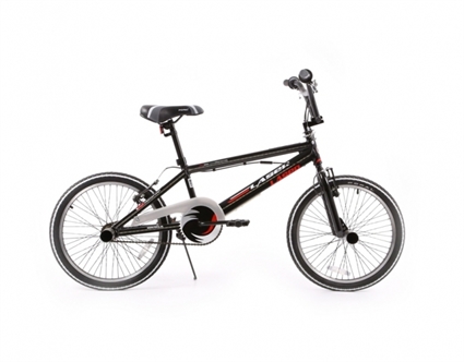 Afbeelding van Jongensfiets Popal Laser BMX 204 Zwart Wit 20 Inch