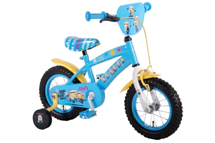 Afbeelding van Minions 12 inch jongensfiets blauw-geel